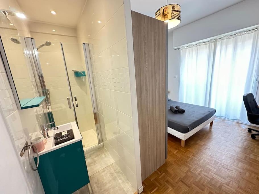 Appartement Avec 4 Chambres Doubles - Proche De La Mer, Des Transports Et De La Promenade Des Anglais Nizza Esterno foto